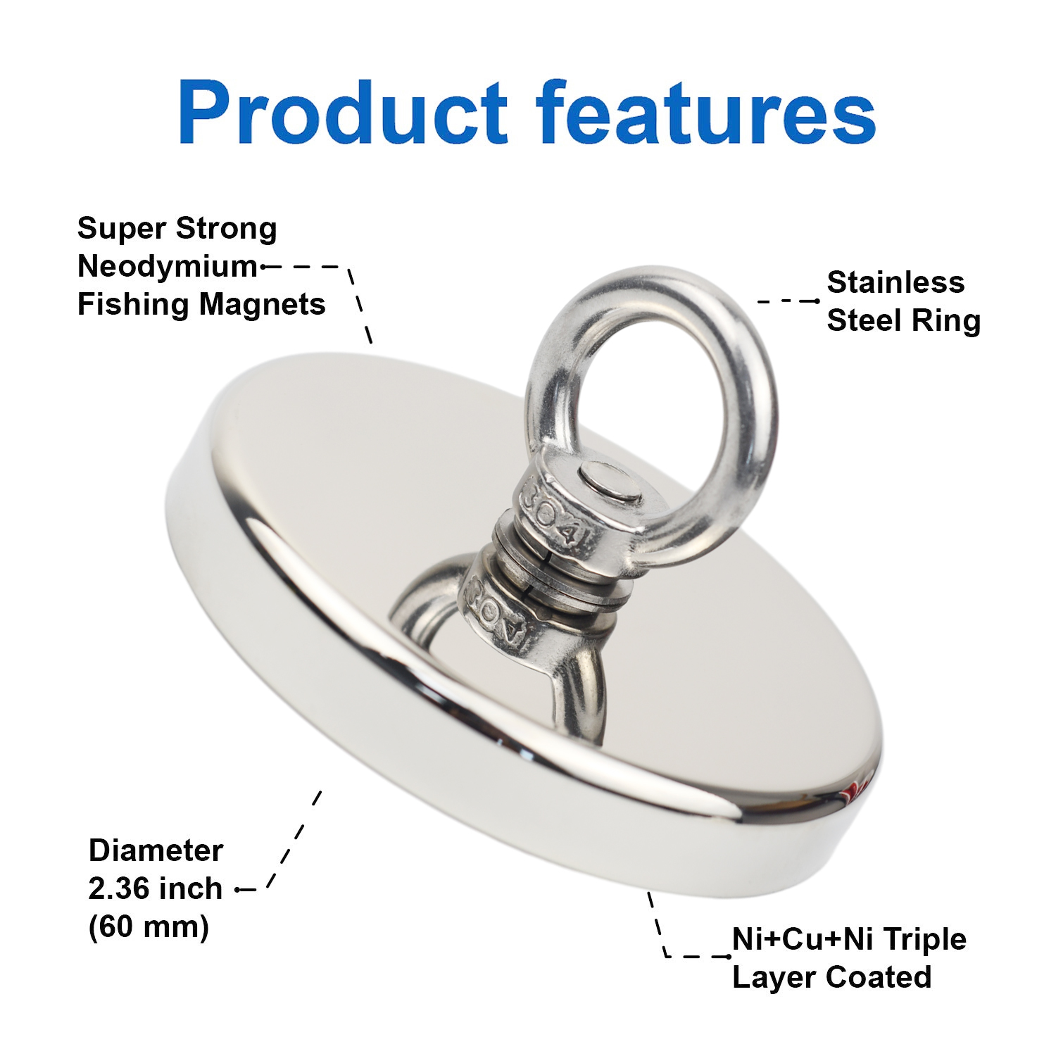 D90 Çekme Max 350 kg Süper Güç - Fishing Hook Stainless Steel incelemesi ve fiyatı